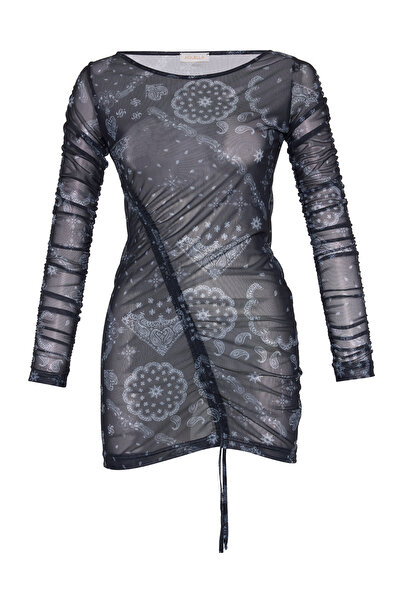 AQUELLA Κοντό φόρεμα από τούλι με σχέδιο