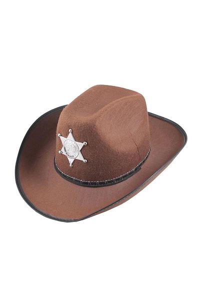 PRATİKOBA Kids Cowboy Hat - Wild West Cowboy Sheriff Hat Brown Color