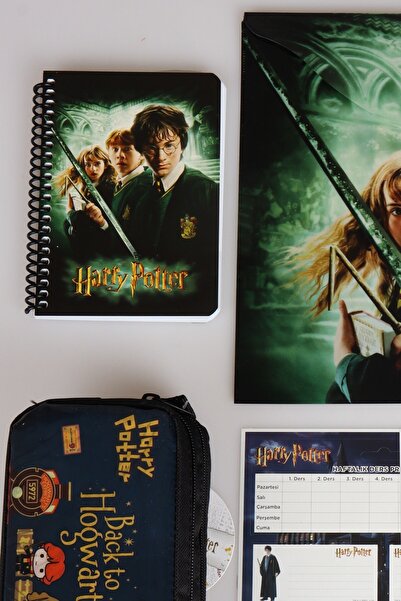 Harry Potter "DEKOMUS CEP DEFTERİ HEDİYELİ" LİSANSLI HARRY POTTER KALEM ÇANTASI,BLOKNOT, ÇITÇIT DOSYA VE 24'LÜ OK