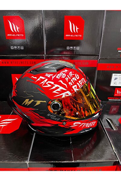 MT Helmets Stinger 2 kask (şeffaf vizörlü)