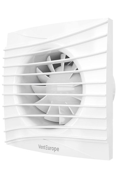 Venteurope Ventilator de baie FANCY100BDT, diametru 100 mm, debit 90 mc/h, supapă de sens unic, temporizator