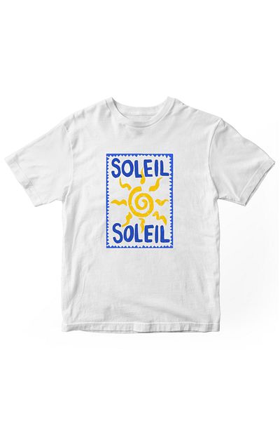 designedfy Soleil Printed Women's Tshirt White