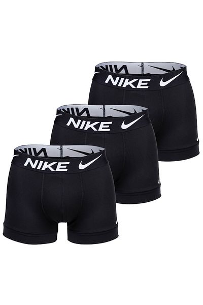 Nike , Set de boxeri cu tehnologie Dri-Fit - 3 perechi, Negru, S