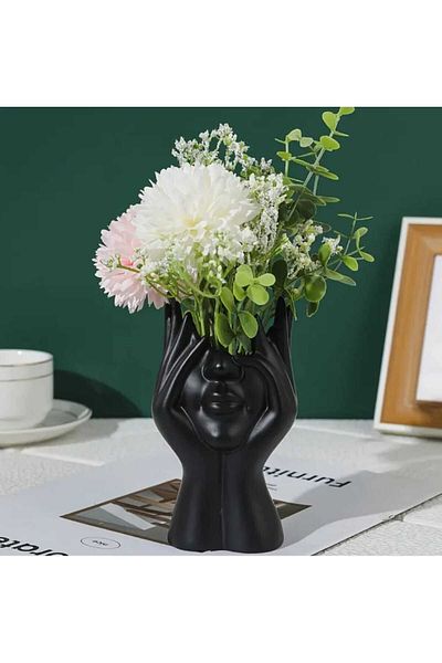rakaymu Abstract Hand Face Vase