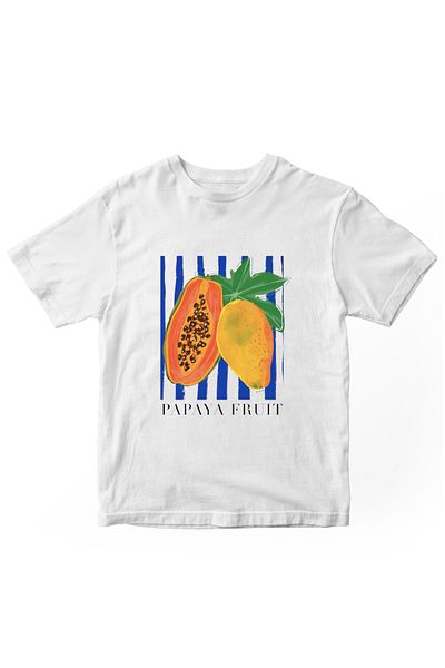 designedfy Daisy Fruit Printed Women's Tshirt White
