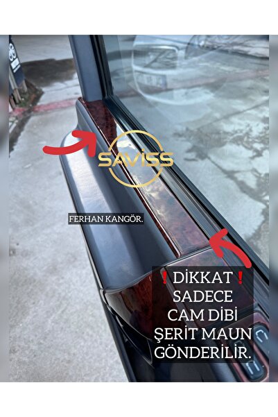 Saviss Mercedes-Benz 1997-2003 Vito Sağ ve Sol Cam Önü Maun Kaplama [3M Kalit...