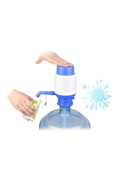 Generic Manual Hand Press Drinking Water Dispenser Multicolour 10x10x20cm