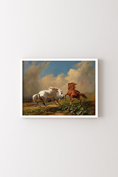 epiqart Horses - White Frame