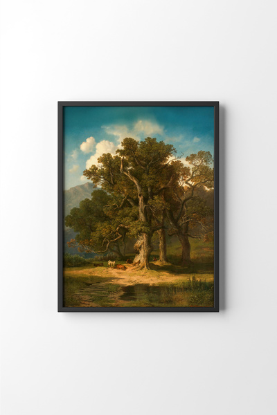 epiqart مناظر الغابة - إطار أسود
