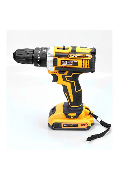 EMATTERIO Mașină de Găurit și Înșurubat cu Percuție, 30 Accesorii, 2 Acumulatori 48V 8Ah, 500W, Valiză