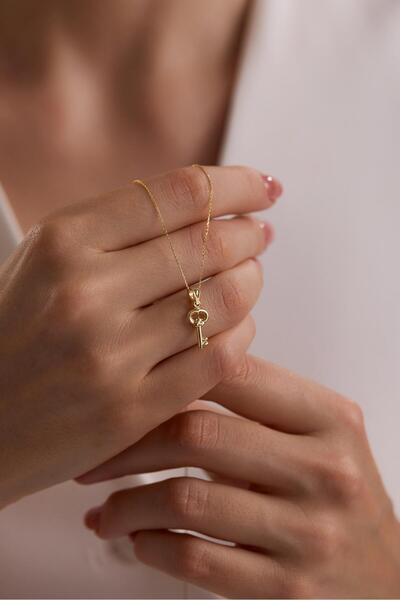 Tufanlar Kuyumculuk 14 Ayar Anahtar Altın Kolye