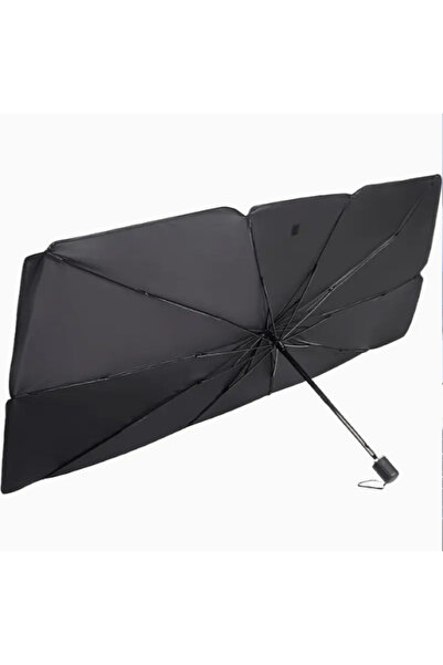 EMATTEIRO Parasolar Auto Pliabil Tip Umbrelă, Protecție UV, 130x75 cm, cu Hus...