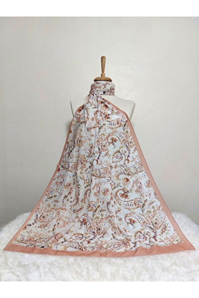 REMOMODA Italian Koton Flexible Soft Shawl Model Floral Înaltă Calitate Mocă-...