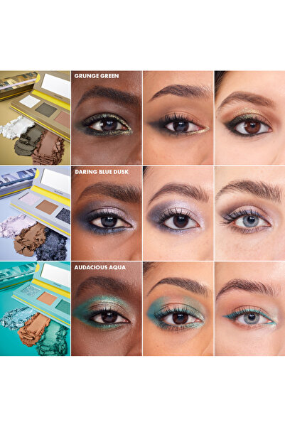 SEPHORA Mini Mix Palette - Mini Far Paleti, 3 Farklı Efektli Mini Göz Farı, Seyahat Boy