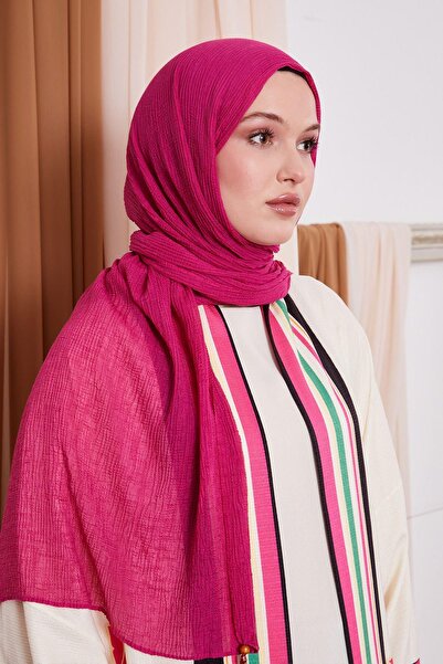 LuvenSara Muslin Shawl Fuchsia