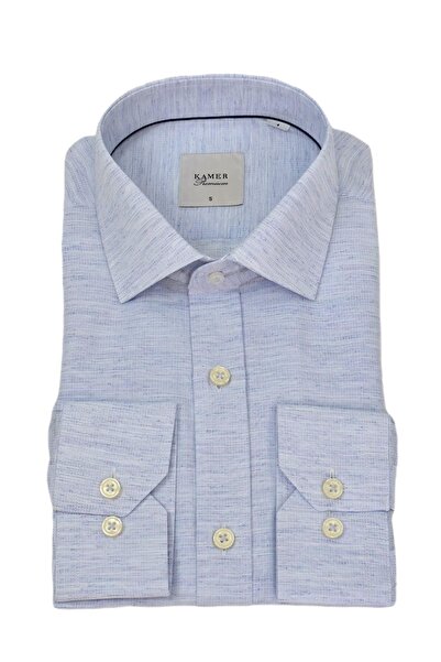 KAMER Ανδρικό κλασικό μακρυμάνικο πουκάμισο 4004 BGL-ST04752