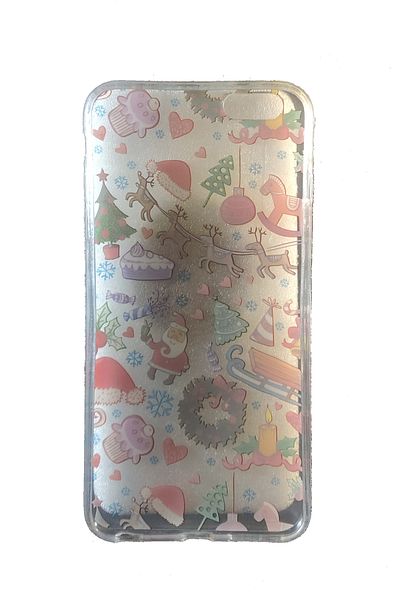 OEM Case compatible with iPhone 6 Plus, Transparent Silicone Case Christmas, Gifts