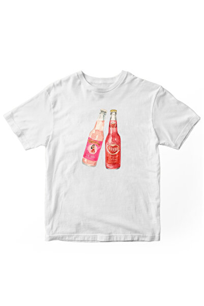designedfy Γυναικείο μπλουζάκι με στάμπα Drinks Λευκό