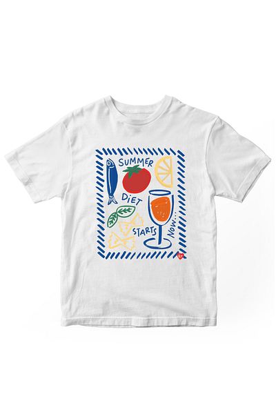 designedfy Diet Stars Printed Women's Tshirt White