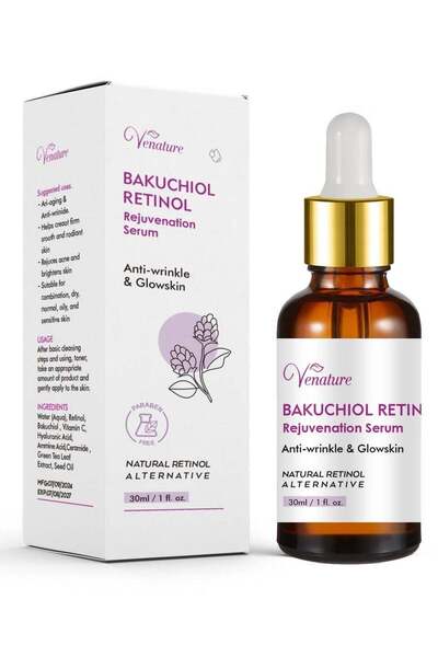 VENTURA سيروم تجديد شباب البشرة بالريتينول والباكوتشيول من فيناتشر، 30 مل
