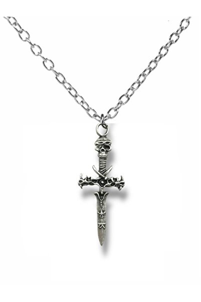 Herşey Nota قلادة على شكل فارس كبير - إكسسوار للجنسين من الزاماك مطلي بسلسلة ...