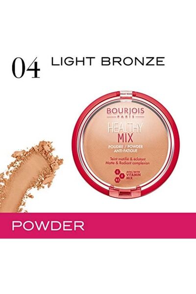 Bourjois Healthy Mix Anti-fatigue Powder - 04 Light Bronze (11g, 0.38 oz)