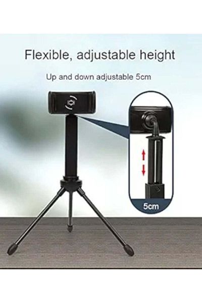 Generic Portable Flexible Mini Tripod with 360-Degree Rotating Head for Professional Photography