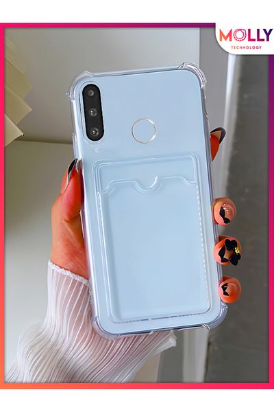 Molly Transparent Silicone Case with Card Pocket for Huawei P30 Lite