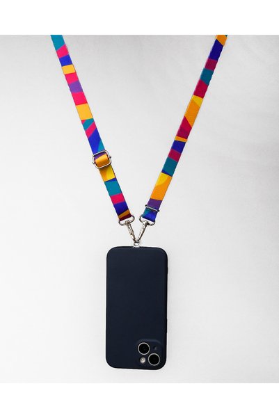PATİMİO Curea de telefon model Colors, șnur pentru gât / Compatibilă cu toate telefoanele