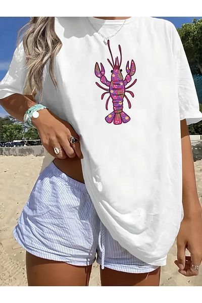 sole stories Premium Oversize Cut Short Sleeve Printed T-Shirt