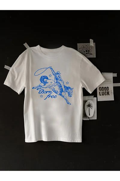 sole stories Premium Oversize Cut Short Sleeve Printed T-Shirt