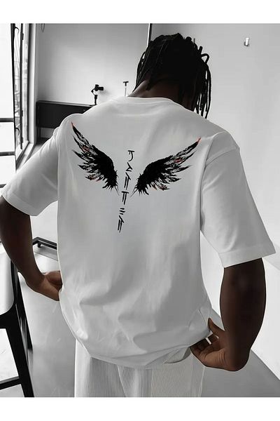 Jose Clothing تي شيرت مطبوع بأكمام قصيرة ومقاس كبير ممتاز