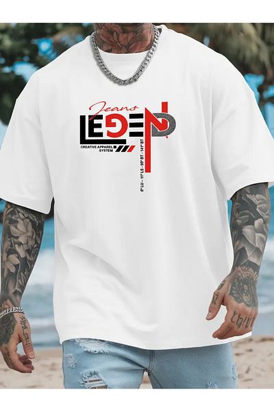 Bengi Clothing Premium Oversize Cut Short Sleeve Printed T-Shirt