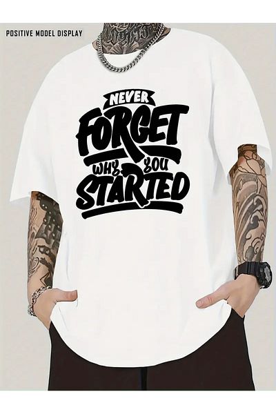 Bengi Clothing Premium Oversize Cut Short Sleeve Printed T-Shirt