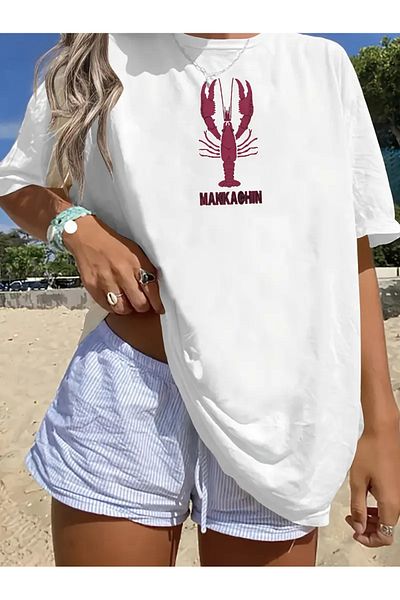 sole stories Premium Oversize Cut Short Sleeve Printed T-Shirt
