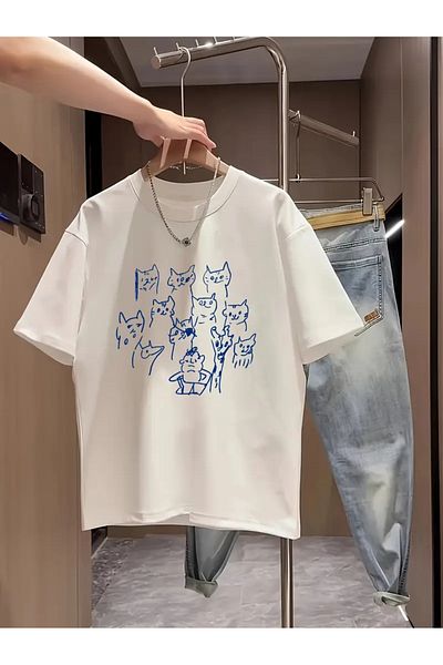 sole stories Premium Oversize Cut Short Sleeve Printed T-Shirt