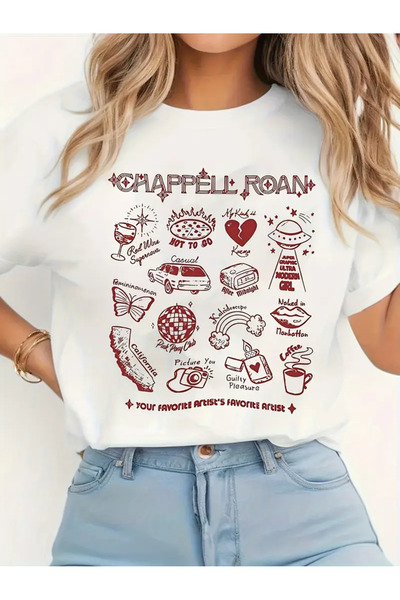 Jose Clothing تي شيرت مطبوع بأكمام قصيرة ومقاس كبير ممتاز