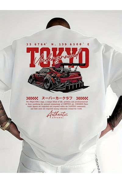 Bengi Clothing Premium Oversize Cut Short Sleeve Printed T-Shirt
