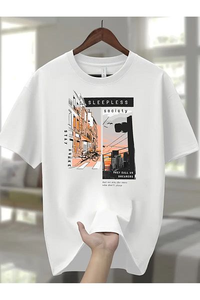 Bengi Clothing Premium Oversize Cut Short Sleeve Printed T-Shirt