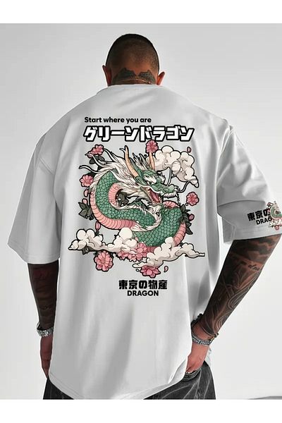 Bengi Clothing Premium Oversize Cut Short Sleeve Printed T-Shirt
