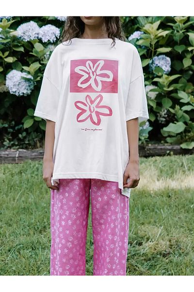 sole stories Premium Oversize Cut Short Sleeve Printed T-Shirt
