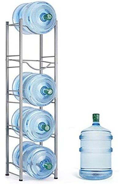 Twinkle Mart حامل زجاجات المياه من 5 طبقات، رف تبريد زجاجات المياه سعة 5 جالو...