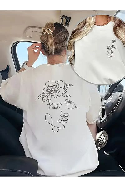 sole stories Premium Oversize Cut Short Sleeve Printed T-Shirt