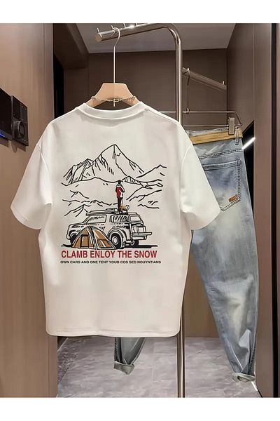 Bengi Clothing Premium Oversize Cut Short Sleeve Printed T-Shirt