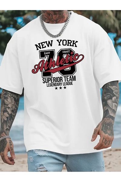 Bengi Clothing Premium Oversize Cut Short Sleeve Printed T-Shirt