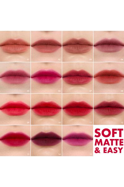 SEPHORA Soft Matte & Easy - Matte Lipstick, Ultra Light Matte Finish, Distinctive Shades, Long Lasting Color (4.5ml)