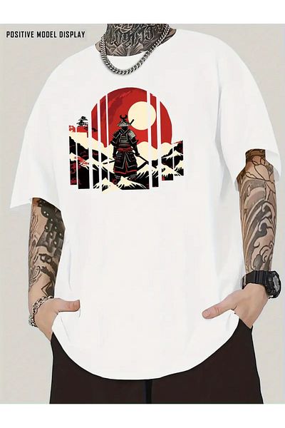 Bengi Clothing Premium Oversize κοντομάνικο μπλουζάκι με στάμπα