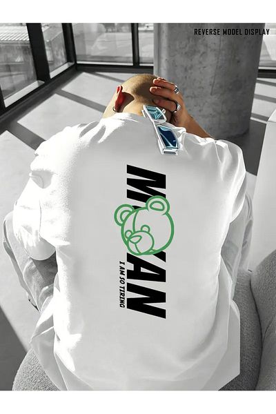 Bengi Clothing Premium Oversize κοντομάνικο μπλουζάκι με στάμπα