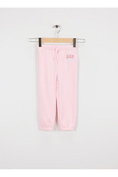 GAP Açık Pembe Kız Çocuk Lastikli Bel Normal Kalıp Eşofman Altı 743507002