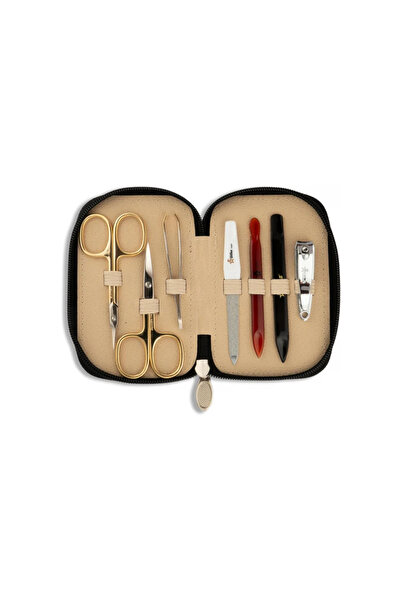 Gifaz İtaly Trusa manichiura 7 piese Art I, etui negru,